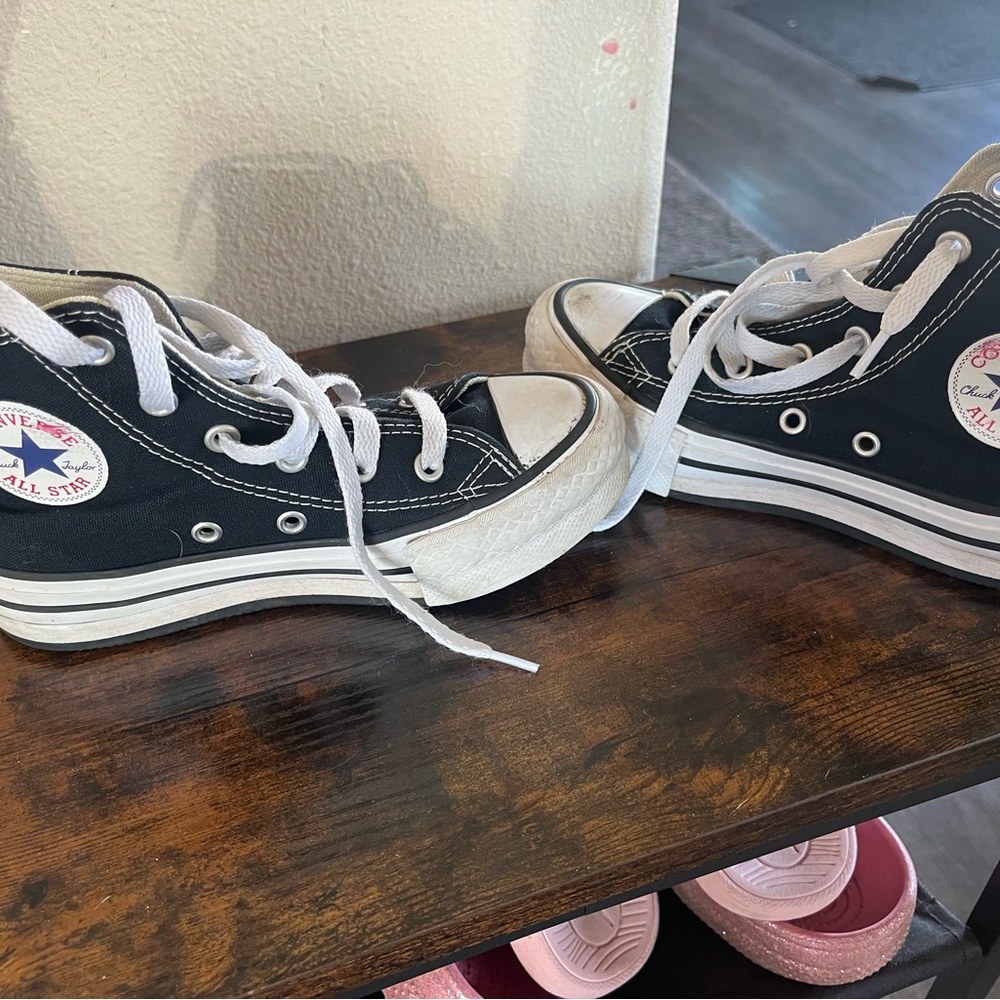 Converse Kids Black High-Top Sneakers